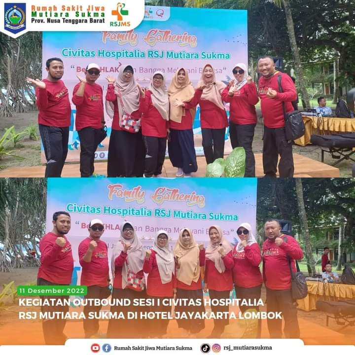 PERKUAT KEBERSAMAAN DAN KERJASAMA, RSJMS SELENGGARAKAN OUTBOUND DI THE JAYAKARTA LOMBOK